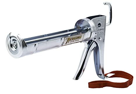 Newborn 307 Super Ratchet Rod Cradle Caulking Gun, 1/10 Gallon Cartridge, 6:1 Thrust Ratio