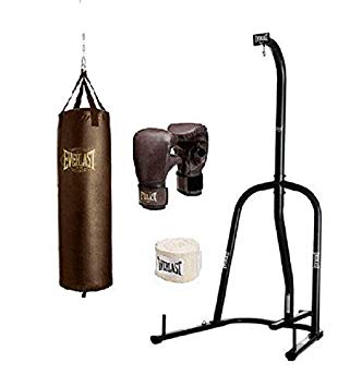 Everlast Single Station Heavy Bag Stand with Heavy Bag Kit