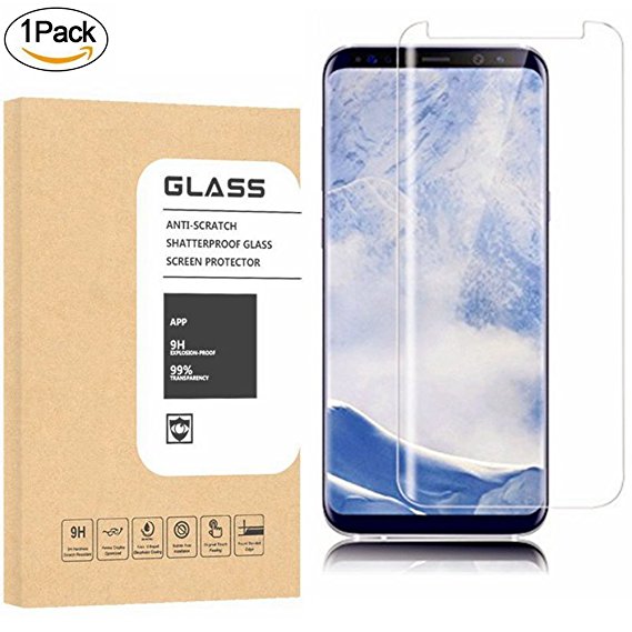 Samsung Galaxy S9 Screen Protector, OLINKIT Anti-Scratch High Definition Bubble Free Anti-fingerprint Tempered Glass Screen Protector for Samsung Galaxy S9 (1-Pack)