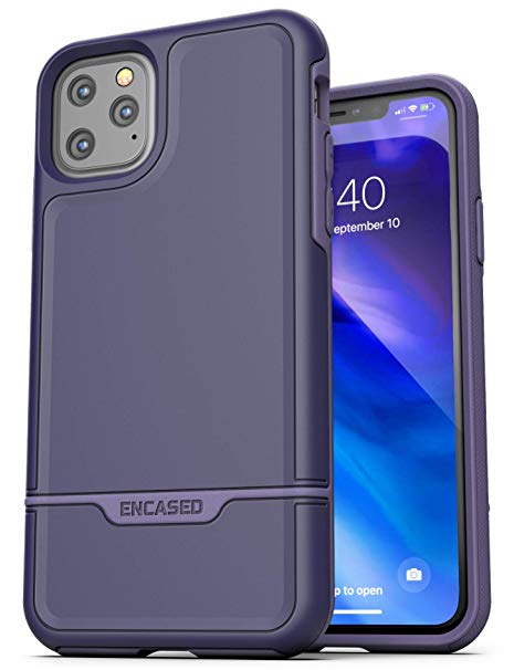 Encased Protective iPhone 11 Pro Case Purple (2019 Rebel Armor) Military Grade Heavy Duty Full Body Cover