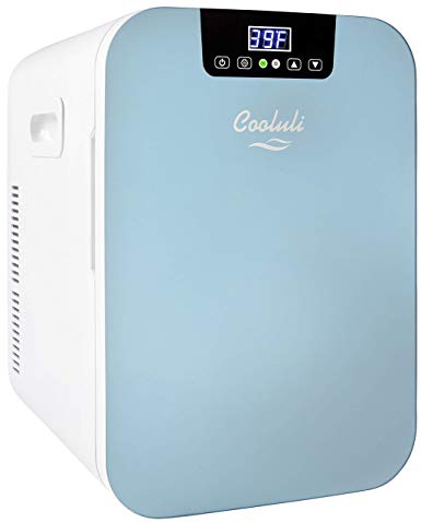 Cooluli Concord 20-liter Compact Cooler/Warmer Mini Fridge/Wine Cooler with Digital Thermostat   Dual-Core Cooling for Cars, Road Trips, Homes, Offices & Dorms