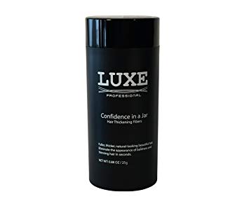 LUXE Hair Thickening Fibers with Natural Keratin–2 Months  Supply!–Confidence in a Jar!–Multiple Colors Available (Medium Blond)
