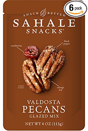 Sahale Snacks Valdosta Pecans Glazed Mix, 4 Ounce (Pack of 6)