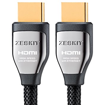 HDMI Cable 6.5ft Cinema Plus 28AWG ( 4K 60Hz HDR 4:4:4 ) HDCP 2.2 - HDMI 2.0 Up High Speed 22.28 Gbps - 3D Audio Return - Xbox PS3 PS4 Pro nVidia AMD Apple TV 4K Fire Netflix LG Sony Vizio Monitor TV