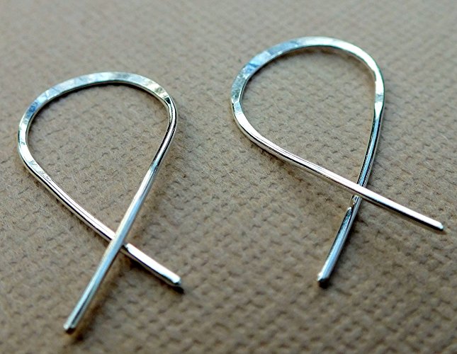 Minimalist Modern Small Sterling Silver Earrings