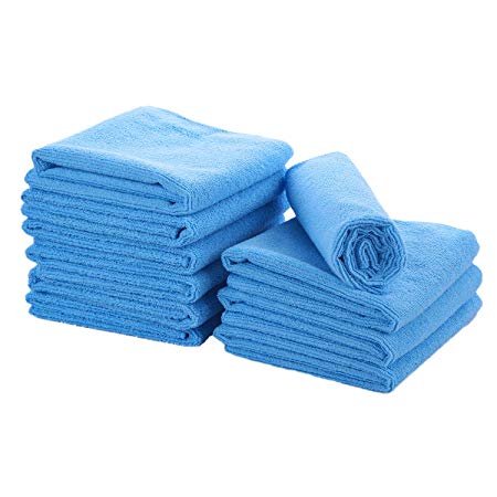 Microfiber House Cleaning Cloths Kitchen Towels Set Super Absorbent, Soft, Thicker - Quick Dry Towel, Easily Clean Without Chemicals, Perfect DUST, DECONTAMINATION, WASHING, 5 Pcs, 12 x 16-Inch