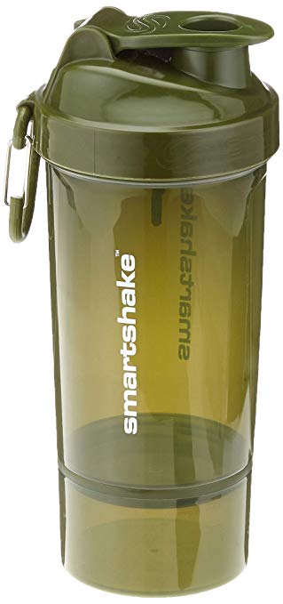 Smartshake Original 2GO One, 27 oz Shaker Cup, Army Green (Packaging May Vary)