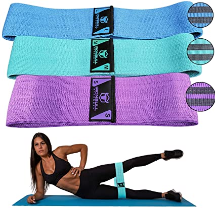 Resistance Bands for Legs and Butt – Hip Circle Elastic Bands – Exercise Fabric Band for Booty Fitness Workout - Stretch Resistance Loops Band Anti Slip Elastic for Training