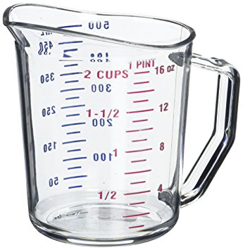 Camwear 1-Pint Polycarbonate Measuring Cup, Clear