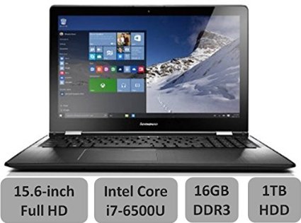 2016 Newest Lenovo 156 Full HD High Performance Premium Laptop PC - Intel Dual-Core i7-6500U Processor up to 31GHz 16GB RAM 1TB HDD DVD Burner Wireless AC Bluetooth HDMI Webcam Windows 10