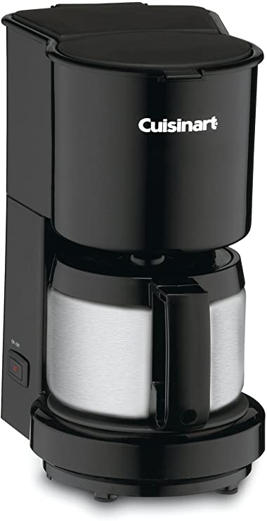 Cuisinart DCC-450BK 4-Cup Coffeemaker with Stainless-Steel Carafe, Black