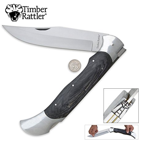 Timber Rattler Scarab Back Giant Pocket Knife