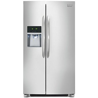 Frigidaire FGHS2631PFGallery 260 Cu Ft Stainless Steel Side-By-Side Refrigerator - Energy Star