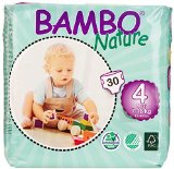 Bambo Nature Premium Baby Diapers Maxi Size 4 30 Count Pack of 6