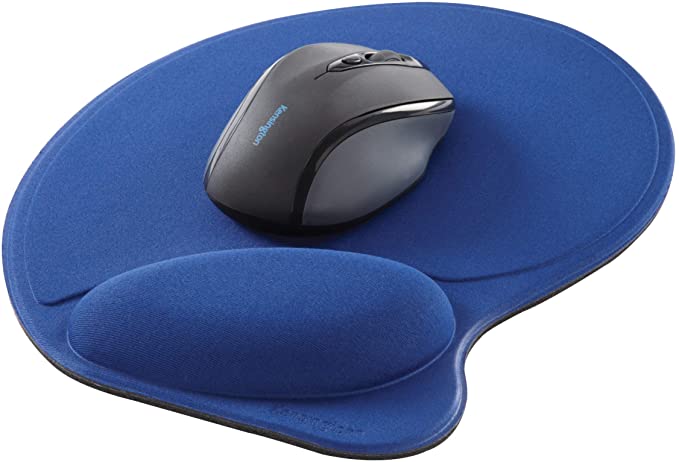 Kensington Wrist Pillow Mouse Pad with Wrist Rest in Blue (L57803US)