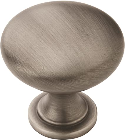 Amerock BP53005-AS Allison Value Hardware 1-1/4-Inch Diameter Knob, Antique Silver