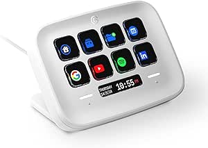 Elgato Stream Deck Neo – 8 Customisable Keys,2 Touch Points, Speed Through Tasks & Workflows - Control Word, Excel, PowerPoint, Teams, Zoom, Spotify and more, Drag-’n-Drop Setup - Works with Mac & PC