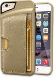 iPhone 66s Wallet Case - Q Card Case for iPhone 66s 47 by CM4 - Ultra Slim Protective Phone Cover Champagne Gold