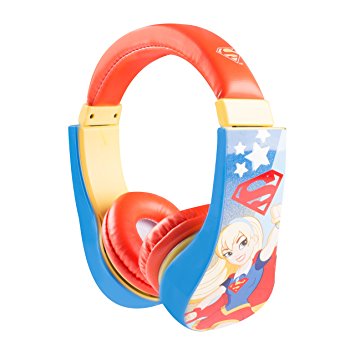 SAKAR Supergirl Large Kids Safe Headphones (30393-SG)