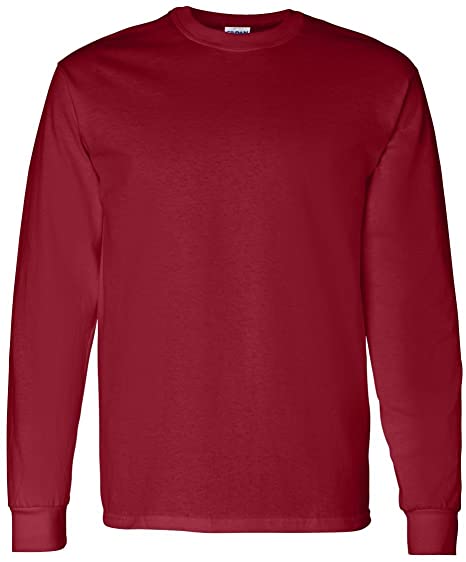 Gildan Heavy Cotton 100% Cotton Long Sleeve T-Shirt.