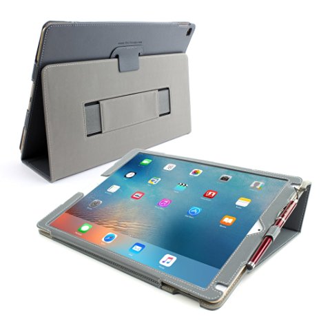 Snugg Flip Stand Case for Apple iPad Pro 12.9-Inch - Grey