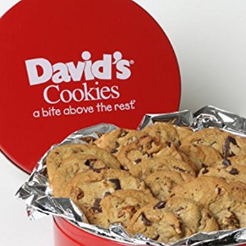 David's Cookies Pecan Chocolate Chunk Fresh Baked Cookies 2 lb. Tin