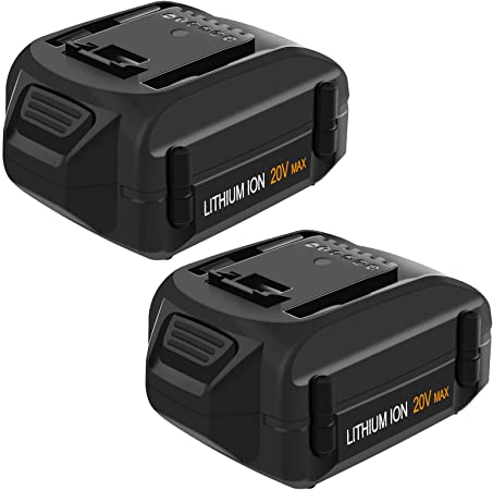 2 Packs 20 Volt 6.0Ah WA3578 Replacement Battery Compatible with Worx 20V Lithium Battery WA3525 WA3520 WA3575 WG151s WG155s WG251s WG540s WG890 WG891 WG255s WG545s