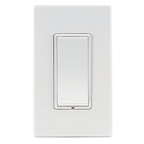 Leviton DZS15-1BZ Decora Z-Wave Controls 15-Amp Scene Capable Switch, White/Ivory/Light Almond, Works with Amazon Alexa