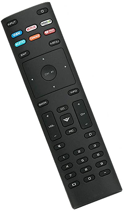 Replaced Remote Control Compatible for Vizio E50-D1 E40-D0 V705-G3 M50D1 D32H-G9 E65E0 P659G1 E32HD1 PQ65F1 M80-D3 E55UD0 Smart LED LCD HD TV with VUDU Netflix Amazon XUMO iHeart Radio Button