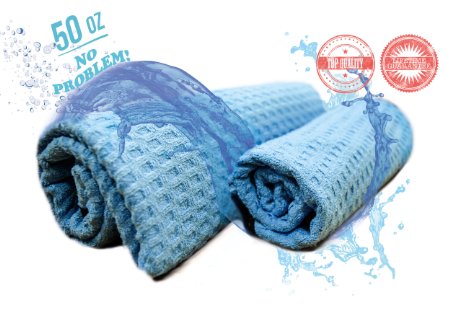 2-Pack Car Wash Drying Towels - Microfiber Waffle Weave Cloth in Different Sizes XL for trucksuv and M for sedancoupe Dealers Certified Premium Korean Yarn Made Auto Enthusiasts Towel