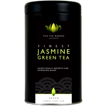 The Tea Makers of London Natural Chinese Jasmine Green Loose Leaf Tea 125 g Caddy