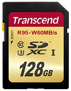 Transcend 128 GB High Speed 10 UHS-3 Flash Memory Card 95/60 MB/s (TS128GSDU3)