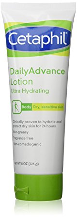 Cetaphil DailyAdvance Ultra Hydrating Lotion for Dry/Sensitive Skin 8 oz ( Pack of 2)