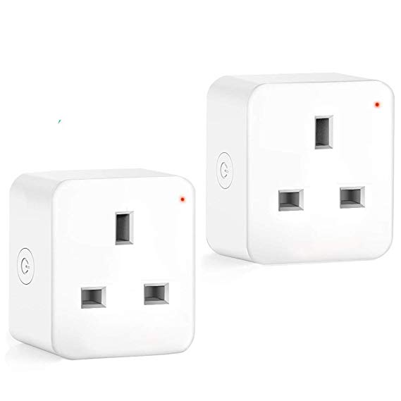 WiFi Smart Plug – FAGORY Smart Sockets Alexa Accessories with Timing Function, No Hub Required, Compatible with Amazon Alexa and Google Voice Controlled (2 Pack)