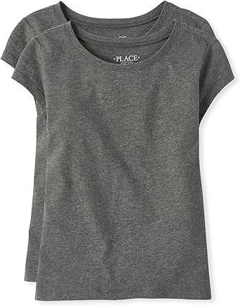 The Children's Place Girls' Everday Short Sleeve Layering T-Shirts