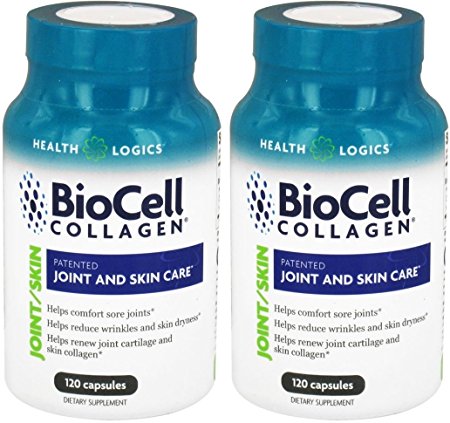 Health Logics BioCell Collagen Joint and Skin Care 120 Capsules (2 Pack)