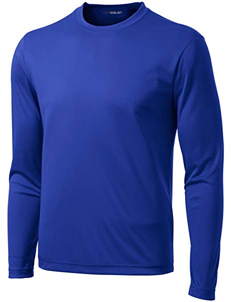 Joe's USA Long Sleeve Moisture Wicking Athletic Shirts in Regular, Big and Tall