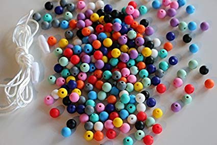Silicone Loose Bead Craft Set (250 PC 9MM) | For Jewelry, Teethers, Necklaces & Bracelets (Original) - BPA Free/No Harmful Chemicals