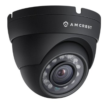 Amcrest ProHD Outdoor 1080P POE Dome IP Security Camera - IP67 Weatherproof, 1080P (1920 TVL), IP2M-844E (Black)