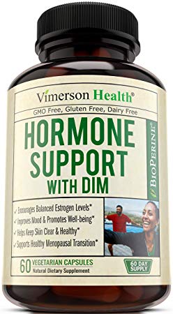 DIM Supplement with Chlorella & Tart Cherry - Support Healthy Estrogen Levels, Assist Menopause Transition, Clear Skin, Ease PMS & Boost Athletic Performance. DIM 250mg with BioPerine. 2 Month Supply.