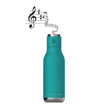 Asobu Wireless Double Wall Insulated Stainless Steel Water Bottle with a Speaker Lid 17 Ounce