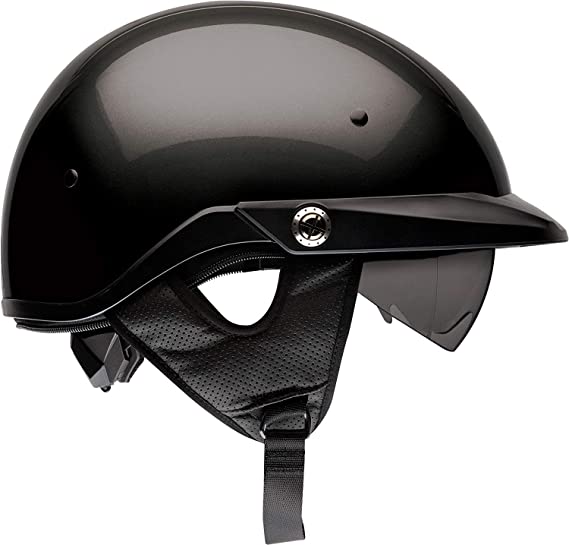 Bell Pit Boss Open-Face Motorcycle Helmet (Solid Black, X-Small/Small)