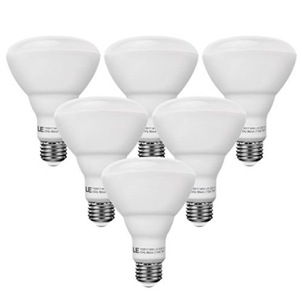 LE® BR30 LED Bulbs , 65W Incandescent Equivalent, 10W E26 750lm, Warm White, 2700K, 110° Flood Beam, Not Dimmable, Track and Recessed Light Bulbs, LED Light Bulbs, Flood Light Bulb, Pack of 6 Units