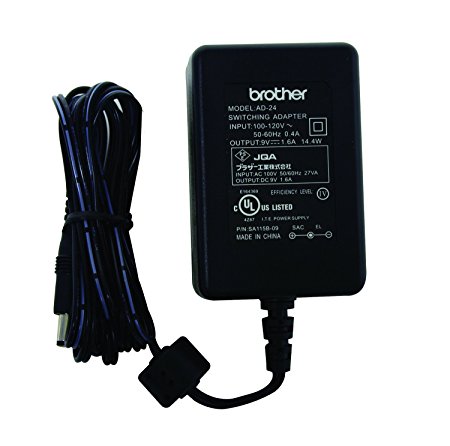 Brother AD-24ES AC Power Adapter for Brother P-Touch Label Makers (Black)