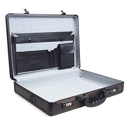 RoadPro SPC-941G Black 17.5" x 4" x 13" Aluminum Briefcase