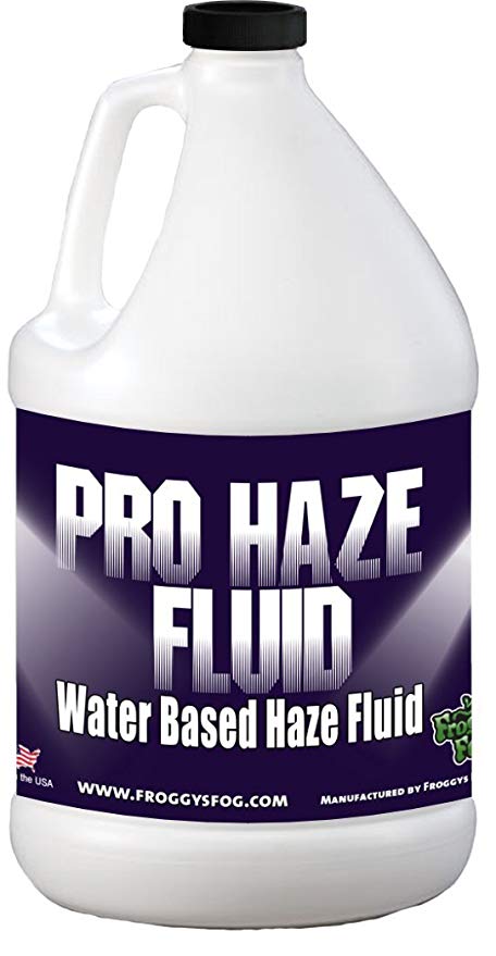 Froggys Fog - High-Performance Haze Fluid for Hurricane Haze 2 & Fog Machines - Pro Haze Juice - Water Based Haze Fluid - 1 Gallon