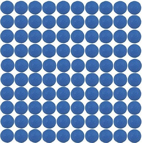 100 Count Nerf Rival Refill Compatible Bullet Balls - 100 Rounds Blue