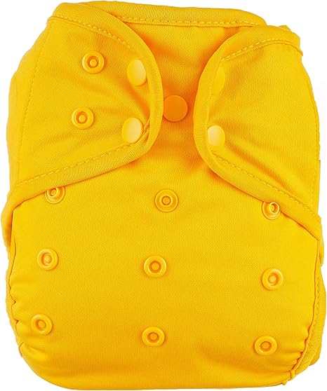 OsoCozy One Size Reusable Cloth Diaper Covers - Adjustable Snap Fit & Double Leg Gussets. Fits Babies from 8-35 Pounds.