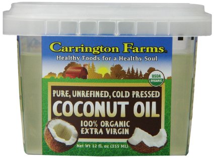 Carrington Farms Organic Extra Virgin Coconut Oil 12 Ounce