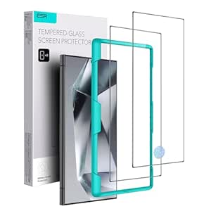 ESR for Samsung Galaxy S24 Ultra Screen Protector, 2 Pack Tempered Glass with Easy Installation Frame for Samsung Galaxy S24 Ultra, Military-Grade Protection, Ultra Tough, Scratch Resistant